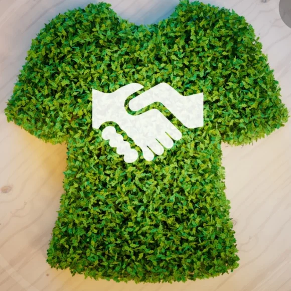 Iz Byer | Green Watercolor Sleeveless Career Top - Picture 7 of 7